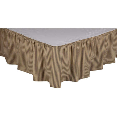 Farmhouse Star Ticking Stripe Bed Skirts VHC Brands - The Fox Decor